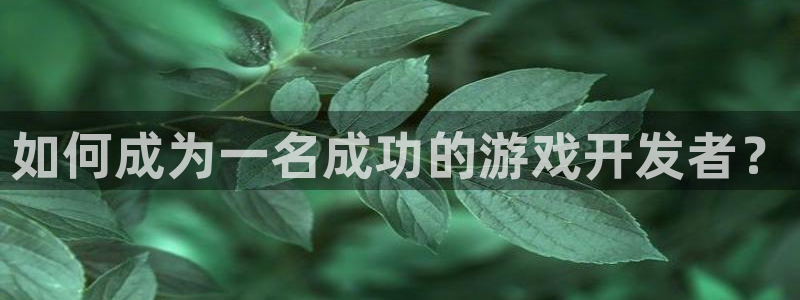 三牛娱乐官网：如何成为一名成功的游戏开发者？