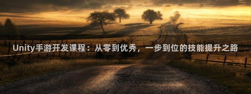 三牛娱乐负责人：Unity手游开发课程：从零到优秀，一步到位